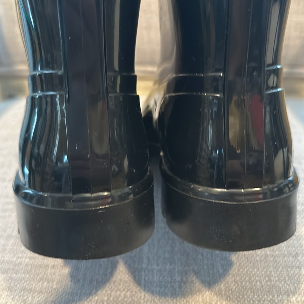 Dolce & Gabbana Black PVC Knee High Rain Boots - Size 40/ US9.5 - Picture 16 of 17
